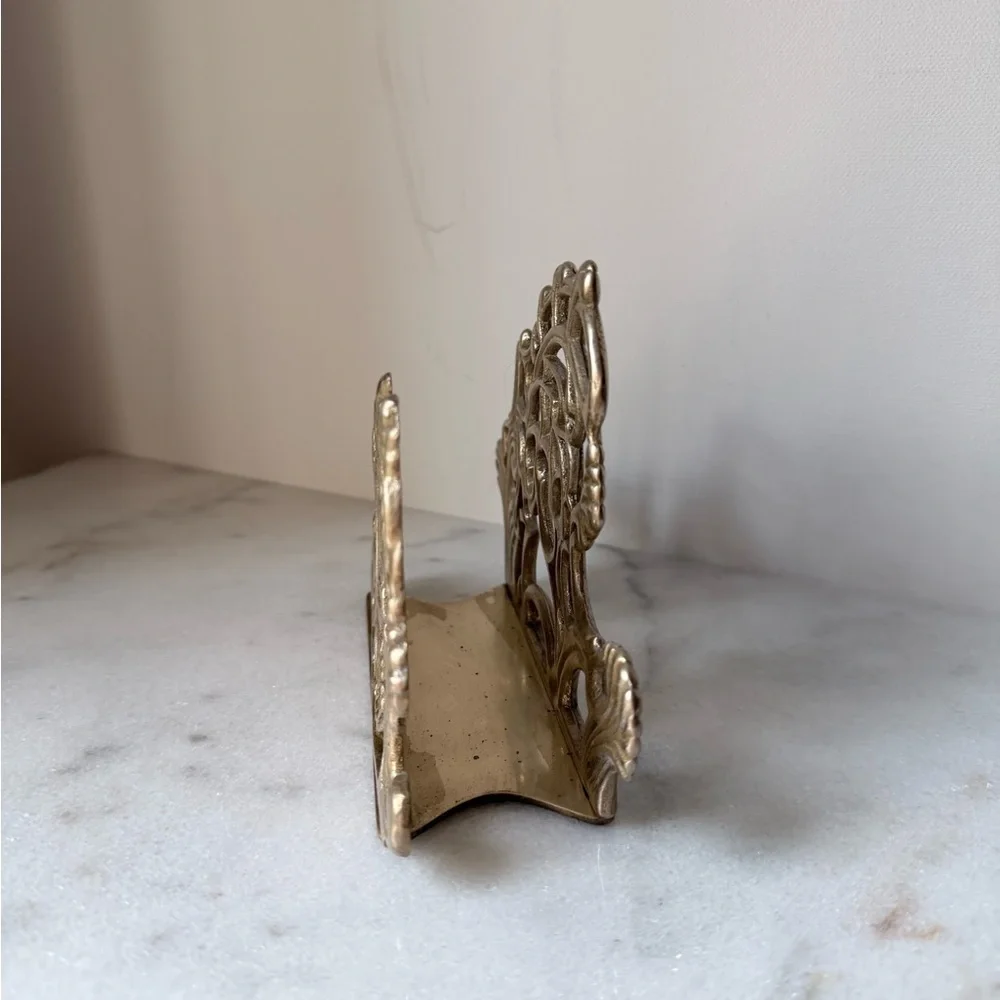 Elegant Gold Metal Napkin Holder
